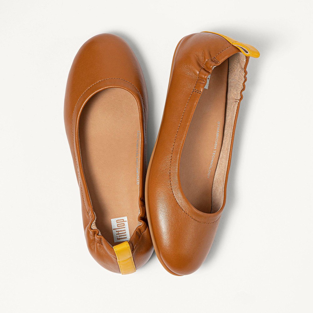 allegro leather ballet flats